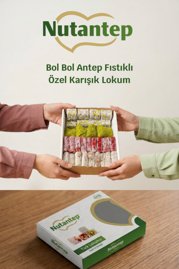 Bol Bol Antep Fıstıklı Özel Karışık Lokum