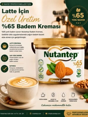 Latte İçin Özel Üretim %65 Badem Kreması  - 5 kg